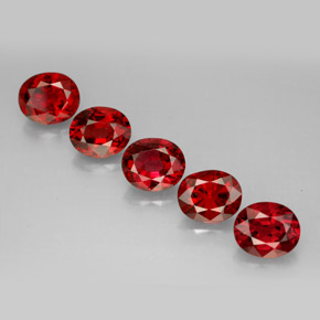 Pedras preciosas de espinélio vermelho natural de  ct, corte oval, VS