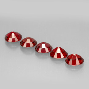 Pedras preciosas de espinélio vermelho natural de  ct, corte oval, VS