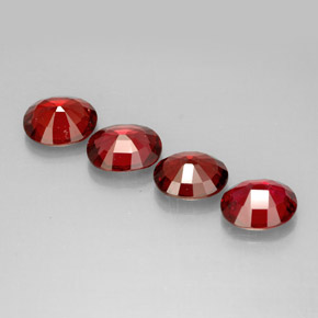 Pedras preciosas de espinélio vermelho natural de  ct, corte oval, VS