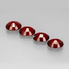 Pedras preciosas de espinélio vermelho natural de  ct, corte oval, VS