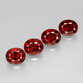 Pedras preciosas de espinélio vermelho natural de  ct, corte oval, VS