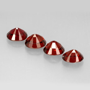 Pedras preciosas de espinélio vermelho natural de  ct, corte oval, VS