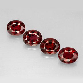 Pedras preciosas de espinélio vermelho natural de  ct, corte oval, VS