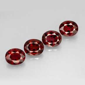 Pedras preciosas de espinélio vermelho natural de  ct, corte oval, VS