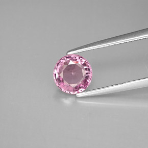 Espinélio violeta natural 0,94ct, corte redondo, VS