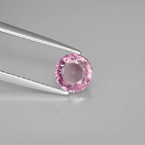Espinélio violeta natural 0,94ct, corte redondo, VS
