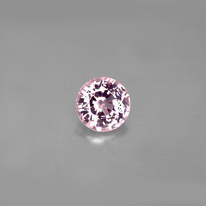 Espinélio rosa natural 0,95ct, corte redondo, VS
