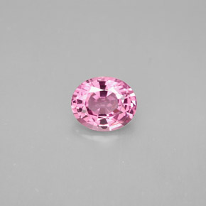Espinélio rosa natural 1,32ct, corte oval, VS
