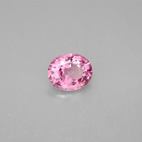 Espinélio rosa natural 1,32ct, corte oval, VS