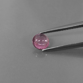 Espinélio rosa natural 0,75ct, corte redondo, transparente