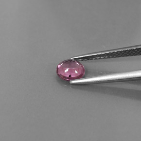 Espinélio rosa natural 0,75ct, corte redondo, transparente