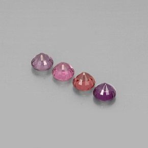 Pedras preciosas de espinélio multicolorido natural de  ct, corte redondo, VVS-VS