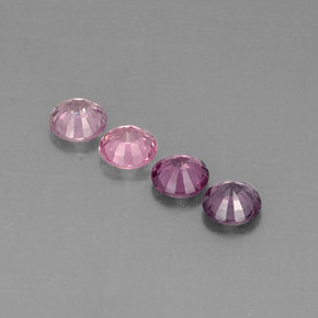 Pedras preciosas de espinélio multicolorido natural de  ct, corte redondo, VVS-VS
