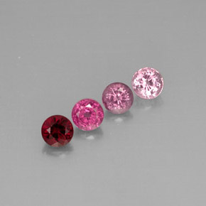 Pedras preciosas de espinélio multicolorido natural de  ct, corte redondo, VVS-VS