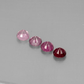Pedras preciosas de espinélio multicolorido natural de  ct, corte redondo, VVS-VS