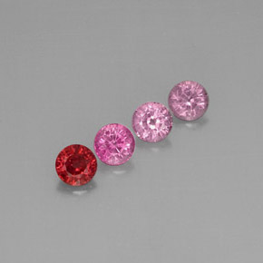 Pedras preciosas de espinélio multicolorido natural de  ct, corte redondo, VVS-VS