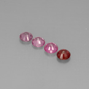 Pedras preciosas de espinélio multicolorido natural de  ct, corte redondo, VVS-VS