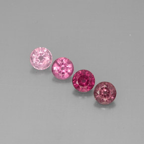 Pedras preciosas de espinélio multicolorido natural de  ct, corte redondo, VVS-VS