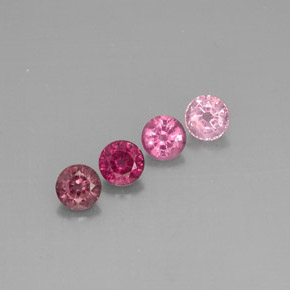 Pedras preciosas de espinélio multicolorido natural de  ct, corte redondo, VVS-VS