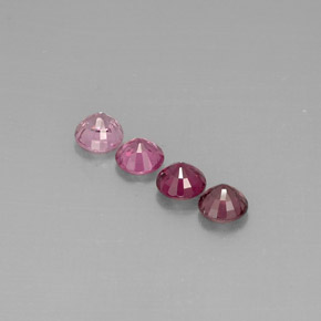Pedras preciosas de espinélio multicolorido natural de  ct, corte redondo, VVS-VS