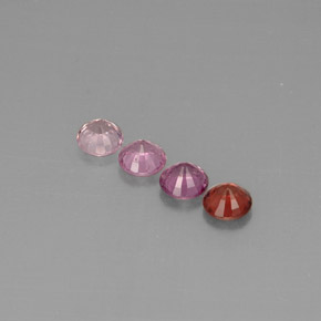 Pedras preciosas de espinélio multicolorido natural de  ct, corte redondo, VVS-VS