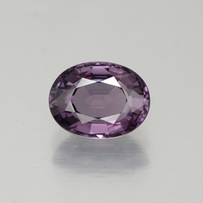 Espinélio violeta natural 1,70ct, corte oval, VVS