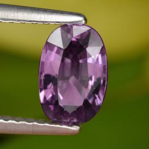 Espinélio roxo natural 1,08ct, corte oval, VS