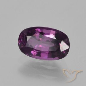 Espinélio roxo natural 1,10ct, corte oval, VS