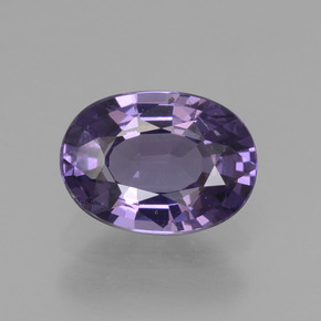 Espinélio violeta natural 1,00ct, corte oval, VS