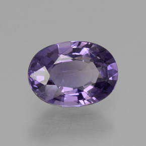 Espinélio violeta natural 1,00ct, corte oval, VS