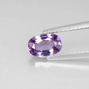Espinélio roxo natural 0,87ct, corte oval, VS