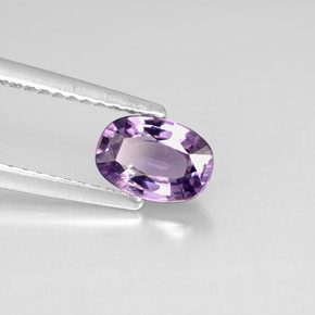 Espinélio roxo natural 0,87ct, corte oval, VS