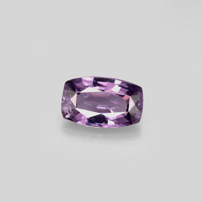 Espinélio roxo natural 1,30ct, almofada cortada, VS