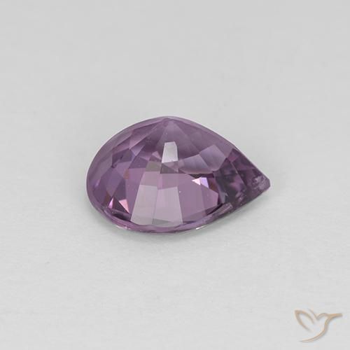 Espinélio roxo natural 1,15ct, formato de pêra, VS