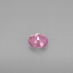 Espinélio rosa natural 0,59ct, corte redondo, VS