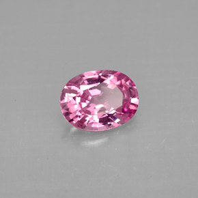 Espinélio rosa natural 0,90ct, corte oval, VVS-VS
