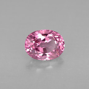 Espinélio rosa natural 1,20ct, corte oval, VVS-VS