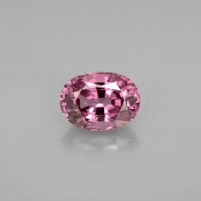 Espinélio rosa natural 1,10ct, corte oval, VVS-VS