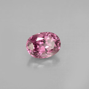 Espinélio rosa natural 1,10ct, corte oval, VVS-VS