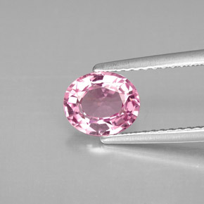 Espinélio rosa natural 1,16ct, corte oval, VVS-VS