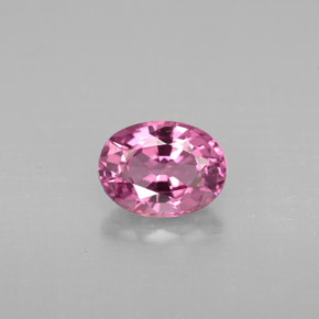 Espinélio rosa natural 1,10ct, corte oval, VVS-VS