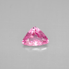 Espinélio rosa natural 0,86ct, trillion, VVS