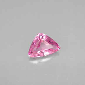 Espinélio rosa natural 0,86ct, trillion, VVS