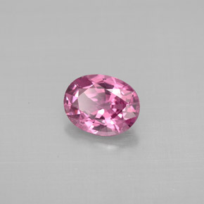 Espinélio rosa natural 1,08ct, corte oval, VS