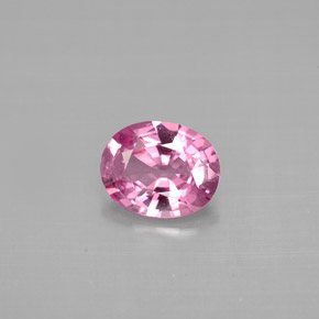 Espinélio rosa natural 1,06ct, corte oval, VS