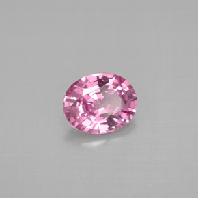 Espinélio rosa natural 1,06ct, corte oval, VS