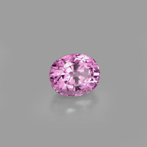 Espinélio violeta natural 1,24ct, corte oval, VS