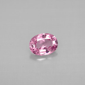 Espinélio rosa natural 0,78ct, corte oval, VS