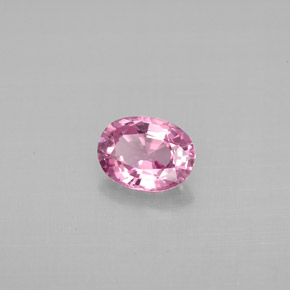 Espinélio rosa natural 0,78ct, corte oval, VS