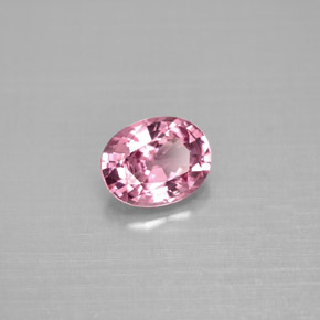 Espinélio rosa natural 1,14ct, corte oval, VS